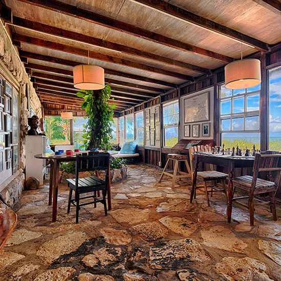 chairs and lounges to relax in by the ocean